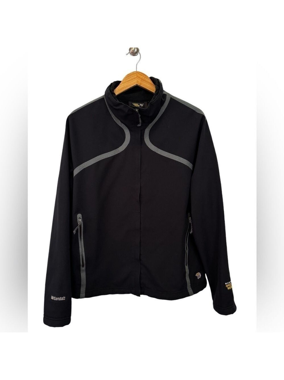 Mountain Hardwear Women's Conduit Jacket Black Full Zip Medium